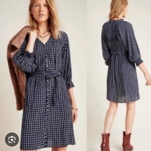 NWT Anthropologie Sara Shirt Wrap Dress
